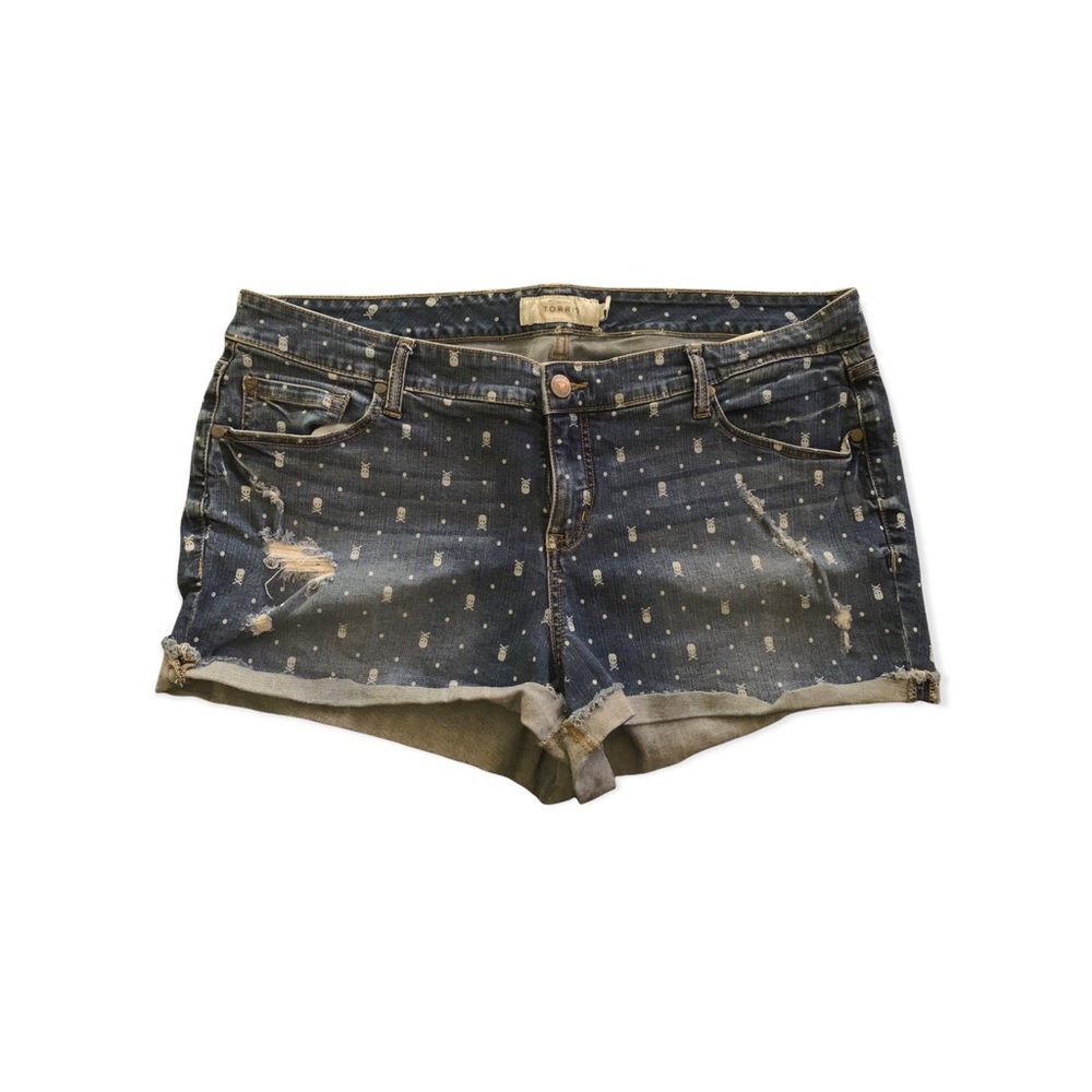 Torrid Skull Denim Shorts